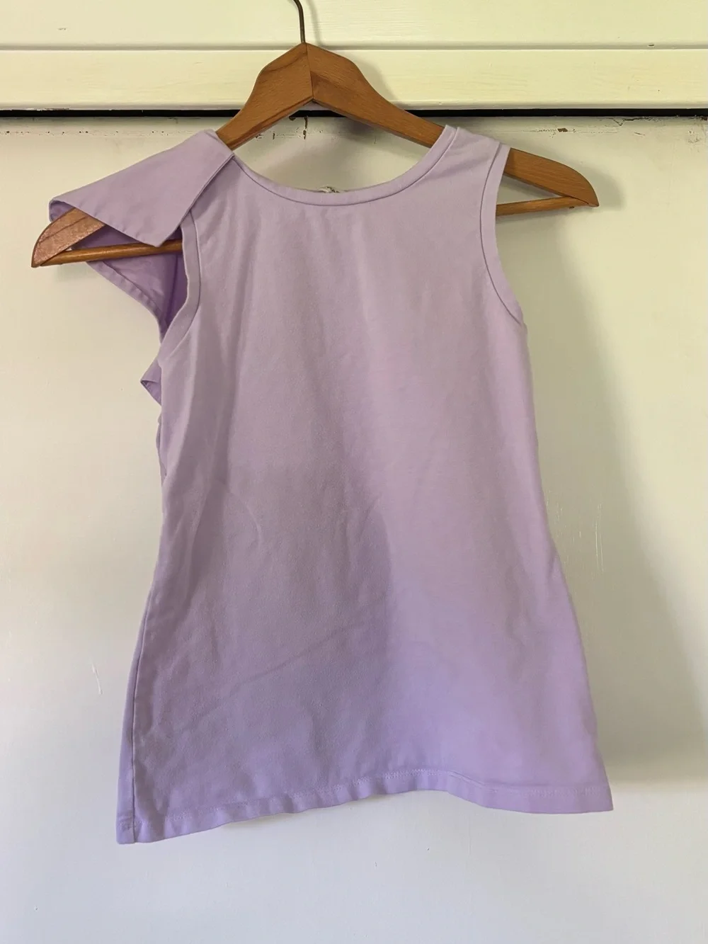 Habitual Kid Purple Tank with Ruffle Sleeve Size 12